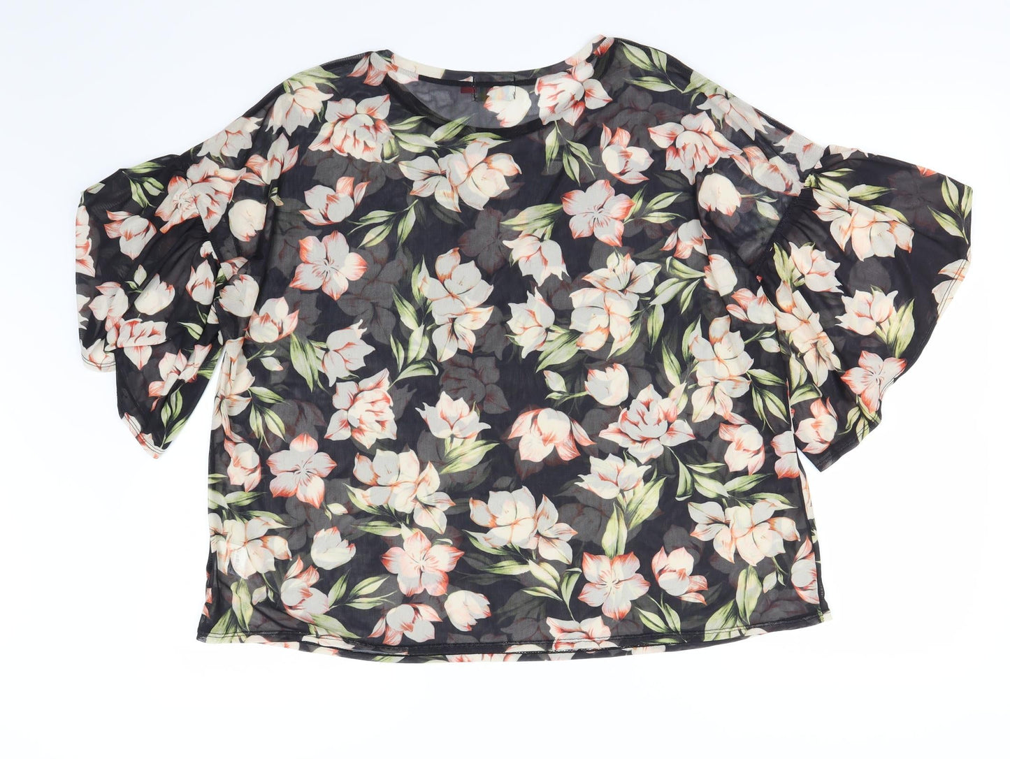 Womens UK Size 16 Lottie Multicoloured Basic Blouse