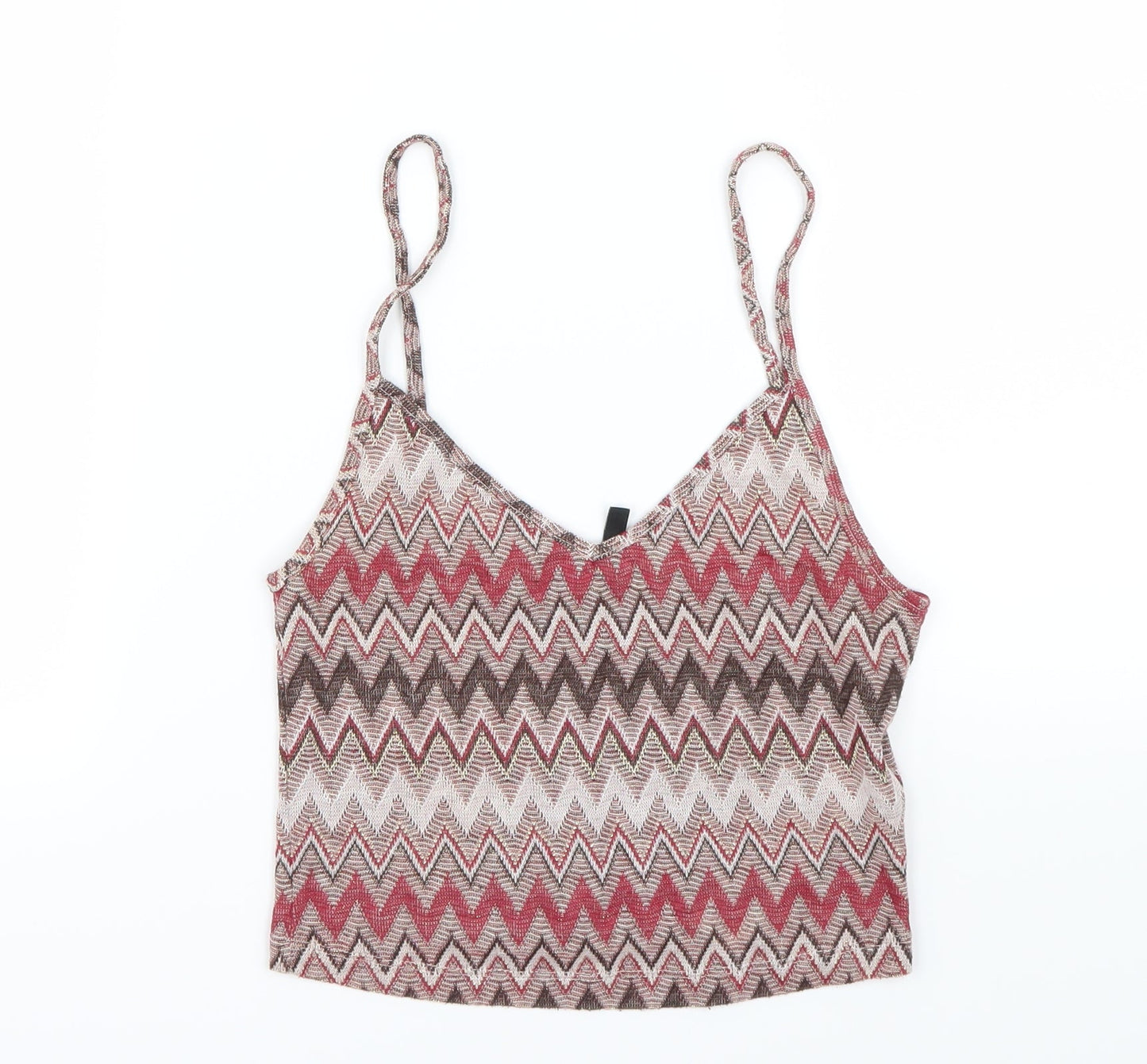 Womens UK Size S Stradivarius Multicoloured Basic Tank