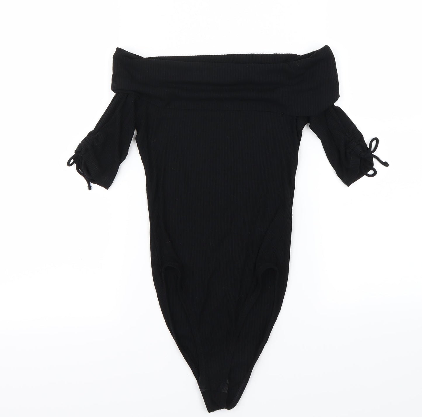 Topshop Womens Black   Bodysuit One-Piece Size 8