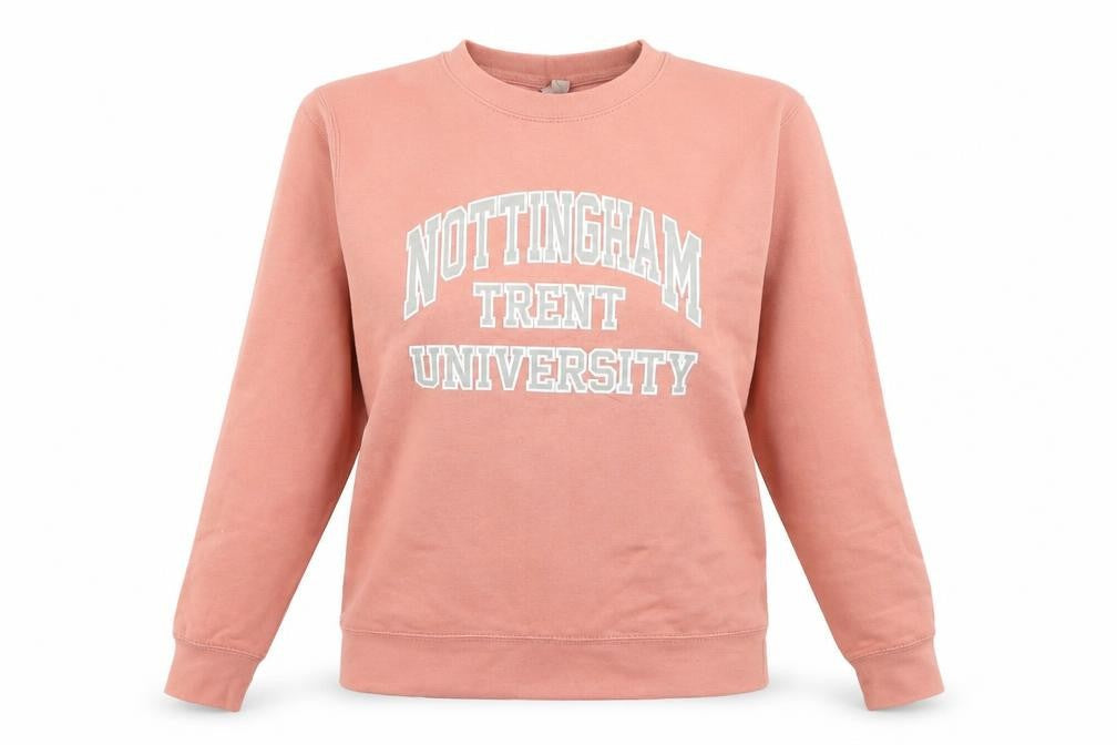 Front view of Preworn women’s pink jumper, size M