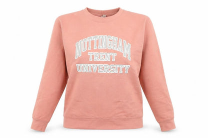 Front view of Preworn women’s pink jumper, size M