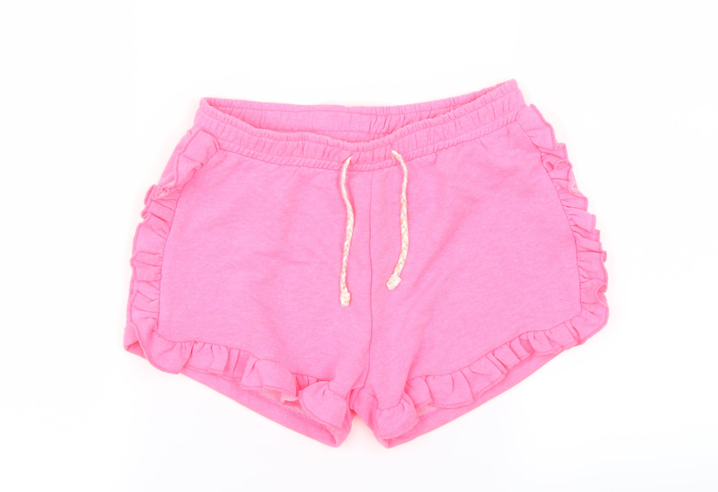 I love girls wear Girls Pink   Cut-Off Shorts Size 9 Years