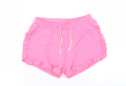 I love girls wear Girls Pink   Cut-Off Shorts Size 9 Years