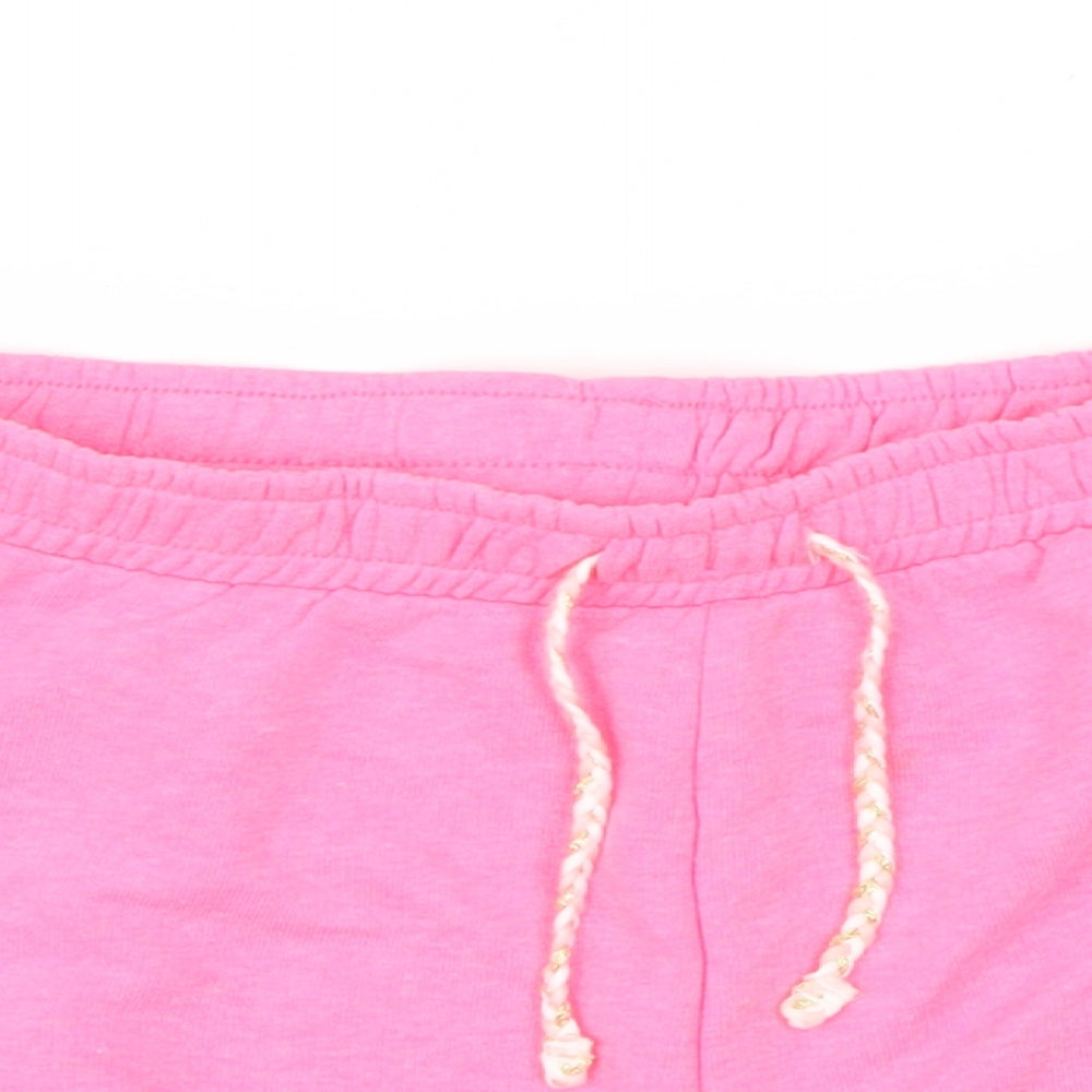 I love girls wear Girls Pink   Cut-Off Shorts Size 9 Years