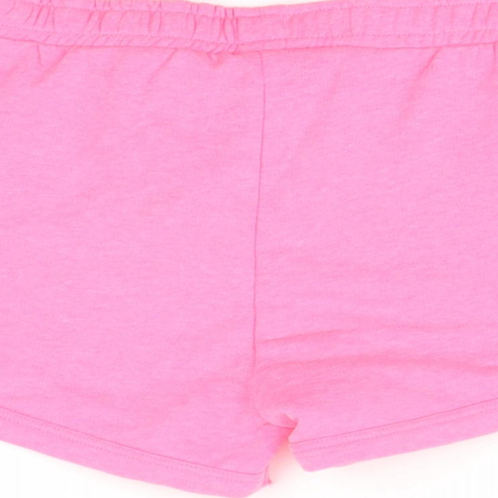 I love girls wear Girls Pink   Cut-Off Shorts Size 9 Years
