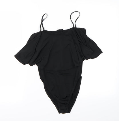 River Island Womens Black   Bodysuit One-Piece Size 6