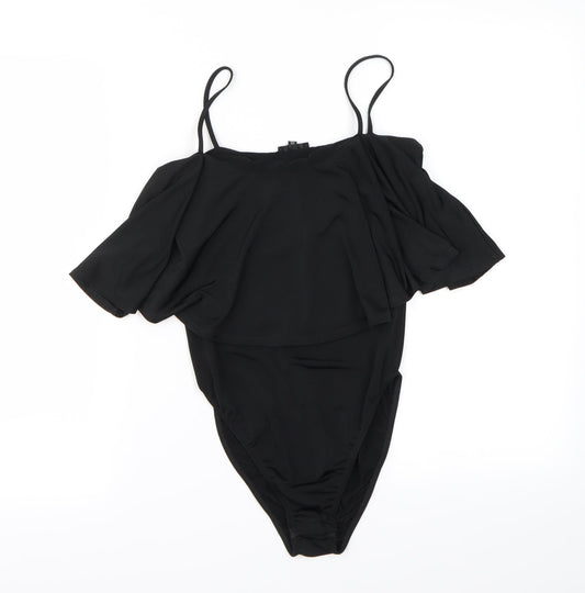 River Island Womens Black   Bodysuit One-Piece Size 6