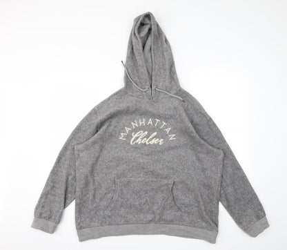 Additional front view of Dorothy Perkins women’s grey jumper, size UK 16