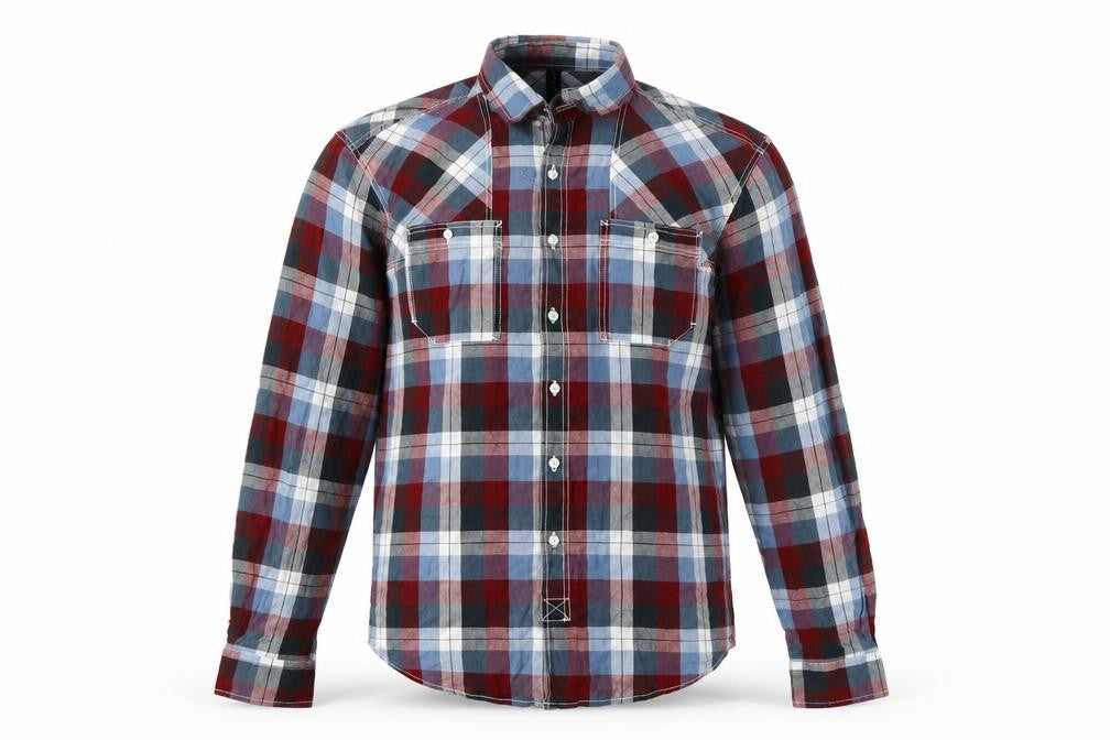 Mens UK Size M Crafted Red  Button-Up Long Sleeve Casual Shirt