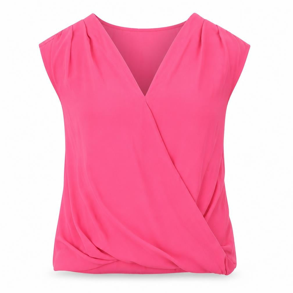 Womens UK Size S Wallis Pink Basic Blouse