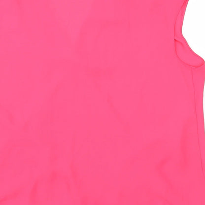 Womens UK Size S Wallis Pink Basic Blouse