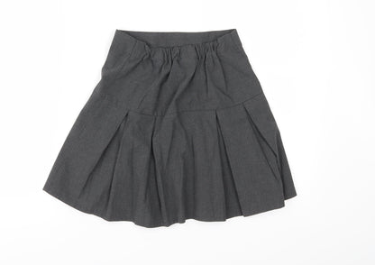 Debenhams Girls Grey   Pleated Skirt Size 10 Years
