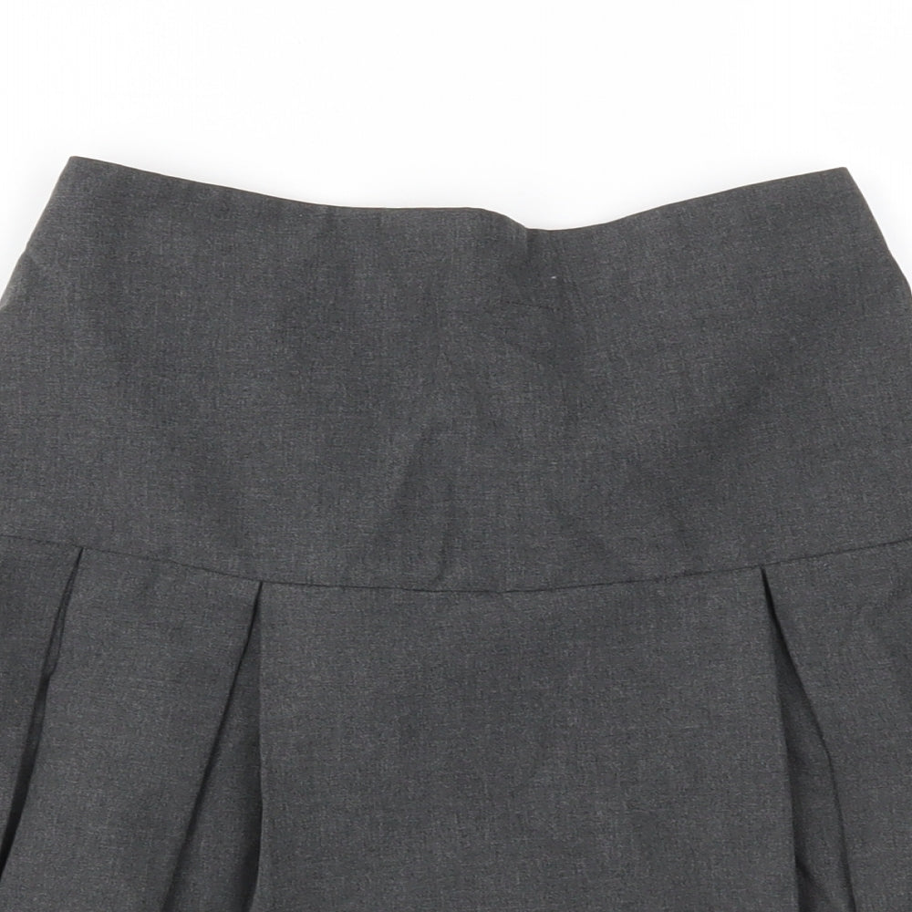 Debenhams Girls Grey   Pleated Skirt Size 10 Years