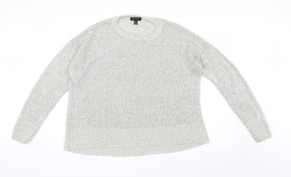 Additional front view of New Look women’s ivory knit jumper, size L