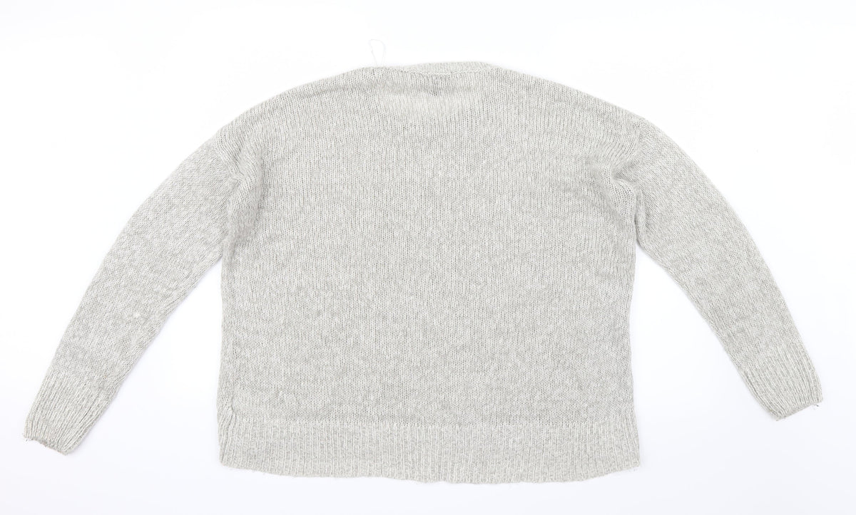 Back view of New Look women’s ivory knit jumper, size L