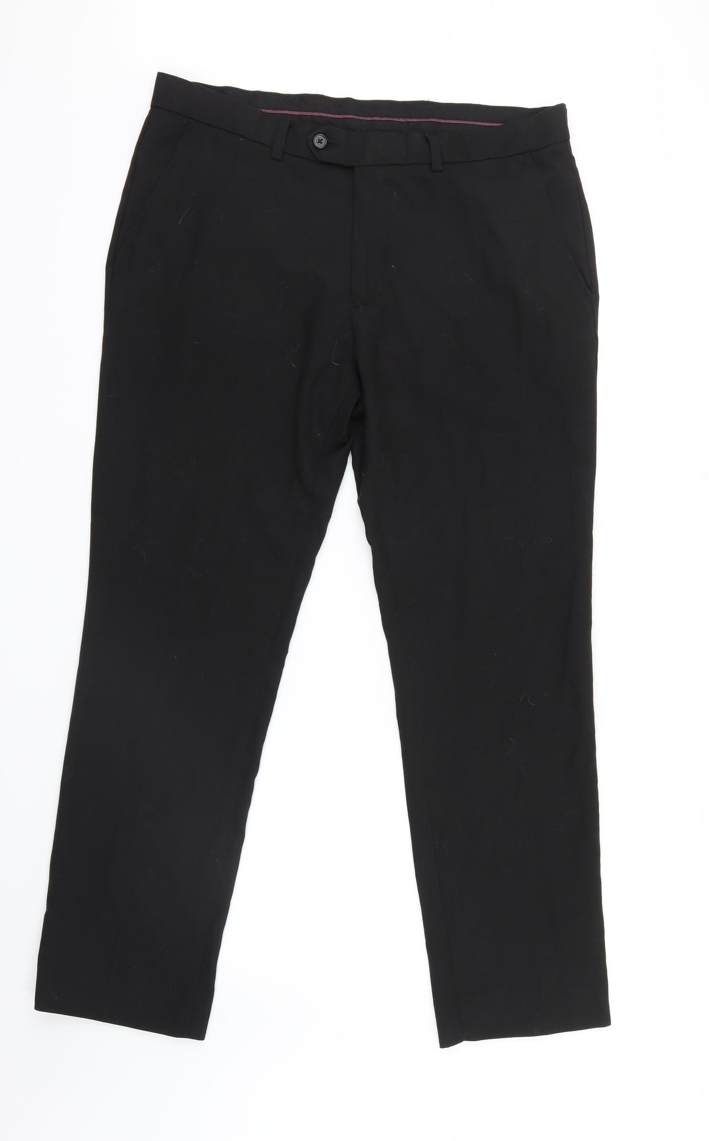 Womens UK Size 34 in NEXT Regular Fit  Black Trousers