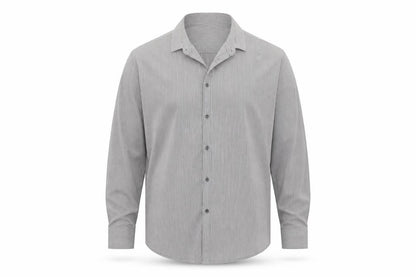 Next Mens Grey Striped   Button-Up Size 16  - Tailored fit