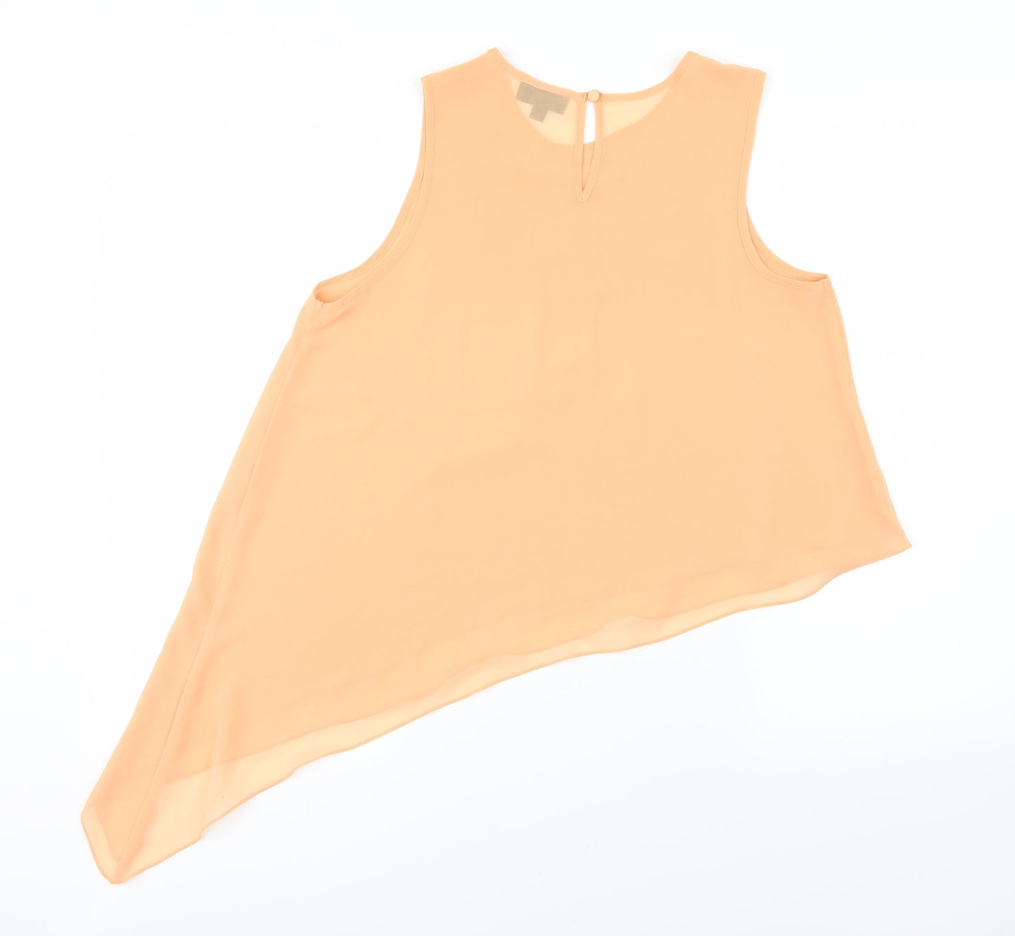 Womens UK Size 8 Topshop Orange Basic Blouse