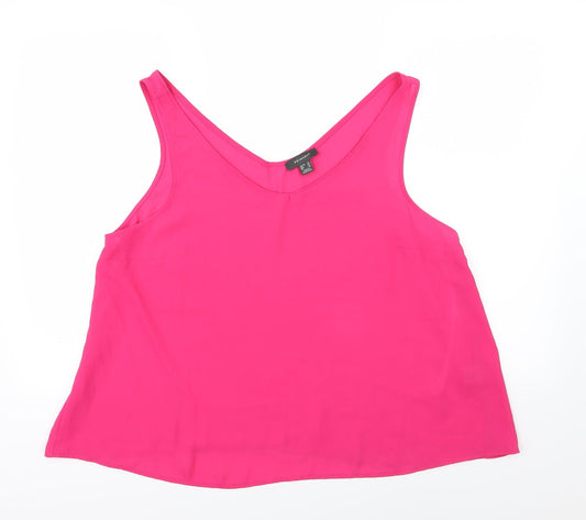 Primark Womens Pink  Chiffon Basic Blouse Size 10