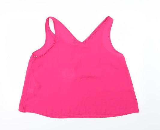 Primark Womens Pink  Chiffon Basic Blouse Size 10