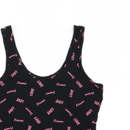 Primark Womens Black  Jersey Basic Tank Size S  - Forever Love