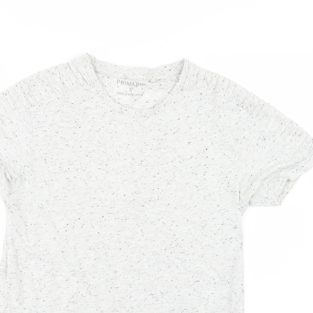 Primark Mens Grey  Jersey  T-Shirt Size S  - speckled