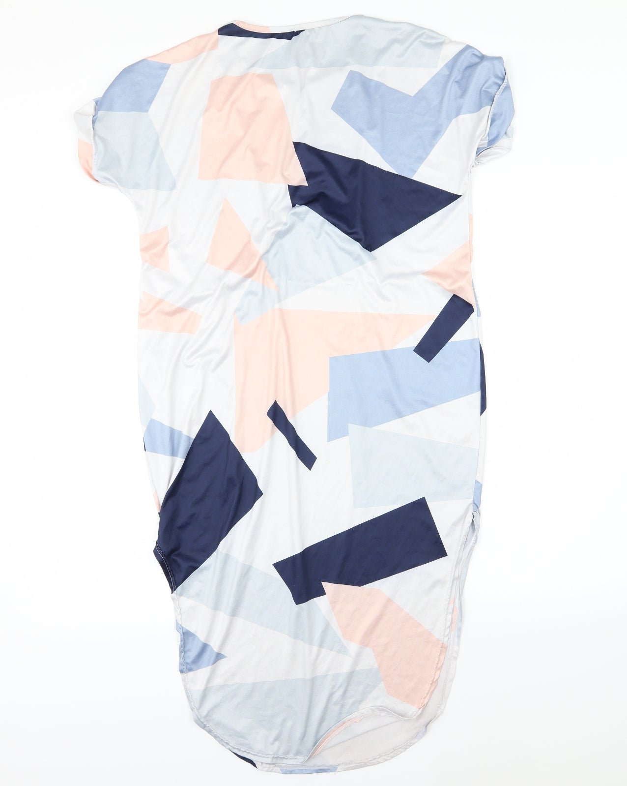 Preworn Womens Multicoloured Geometric  T-Shirt Dress  Size S