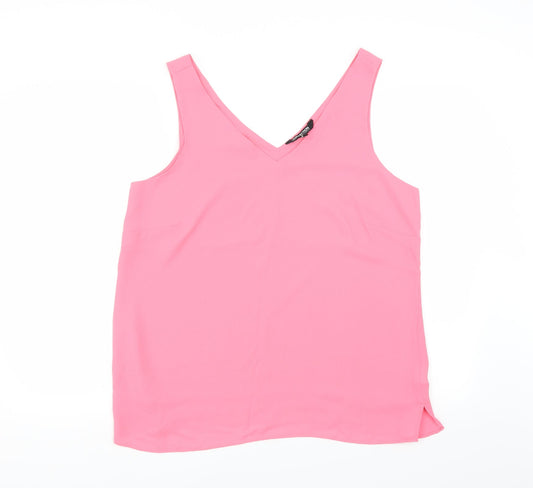 Womens UK Size 16 Debenhams Pink Basic Blouse