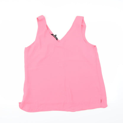 Womens UK Size 16 Debenhams Pink Basic Blouse