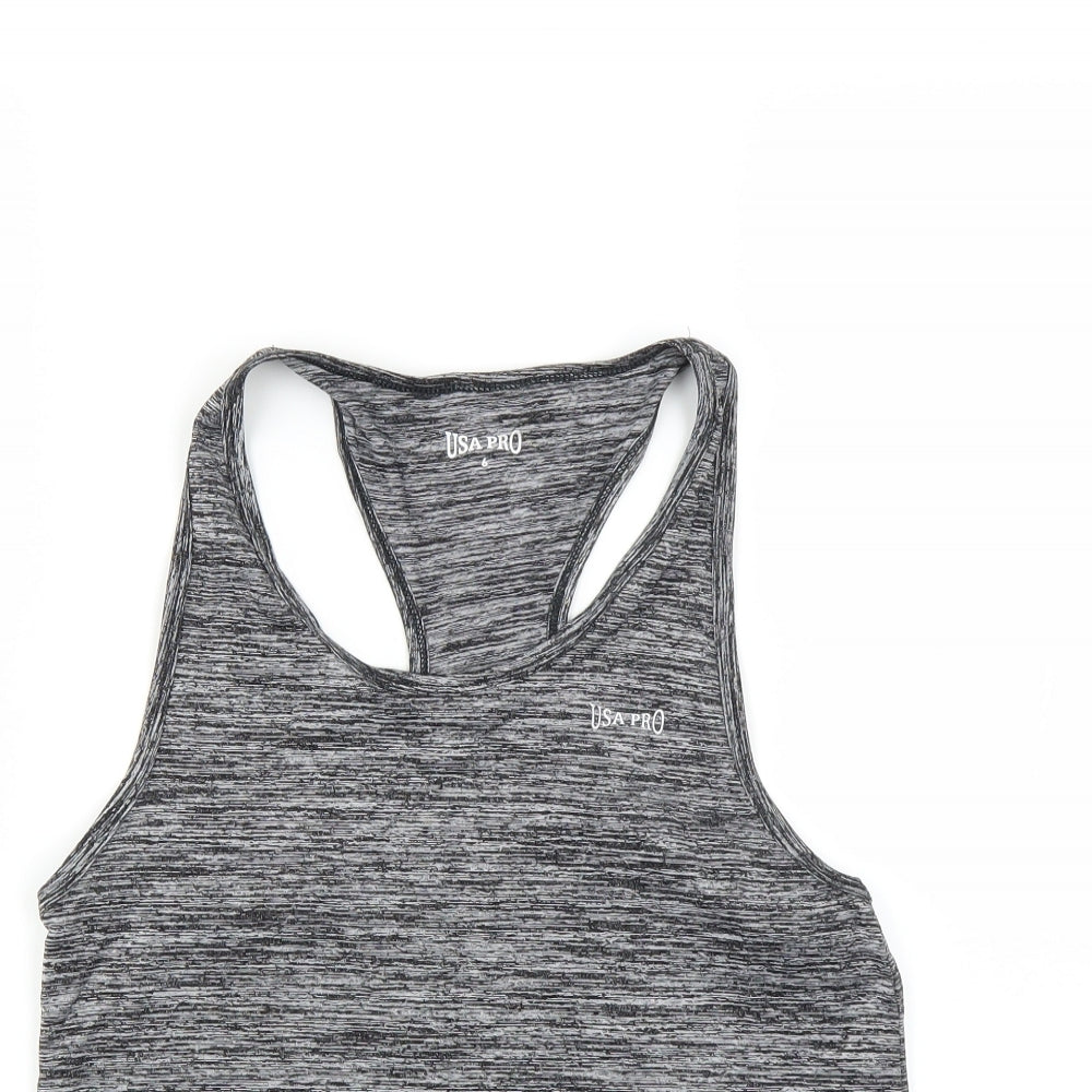 USA Pro Womens Grey   Basic Tank Size 6