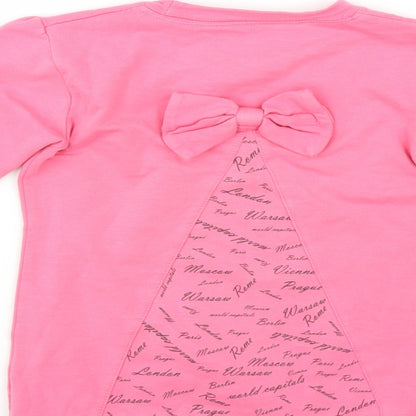 Preworn Girls Pink   Pullover Sweatshirt Size 7 Years