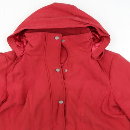 BM Womens Red   Jacket Coat Size XL