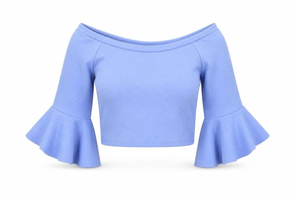 Womens UK Size 12 kiah Blue Basic Blouse