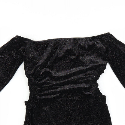 kiah Womens Black   Bodycon  Size 10  - glittery