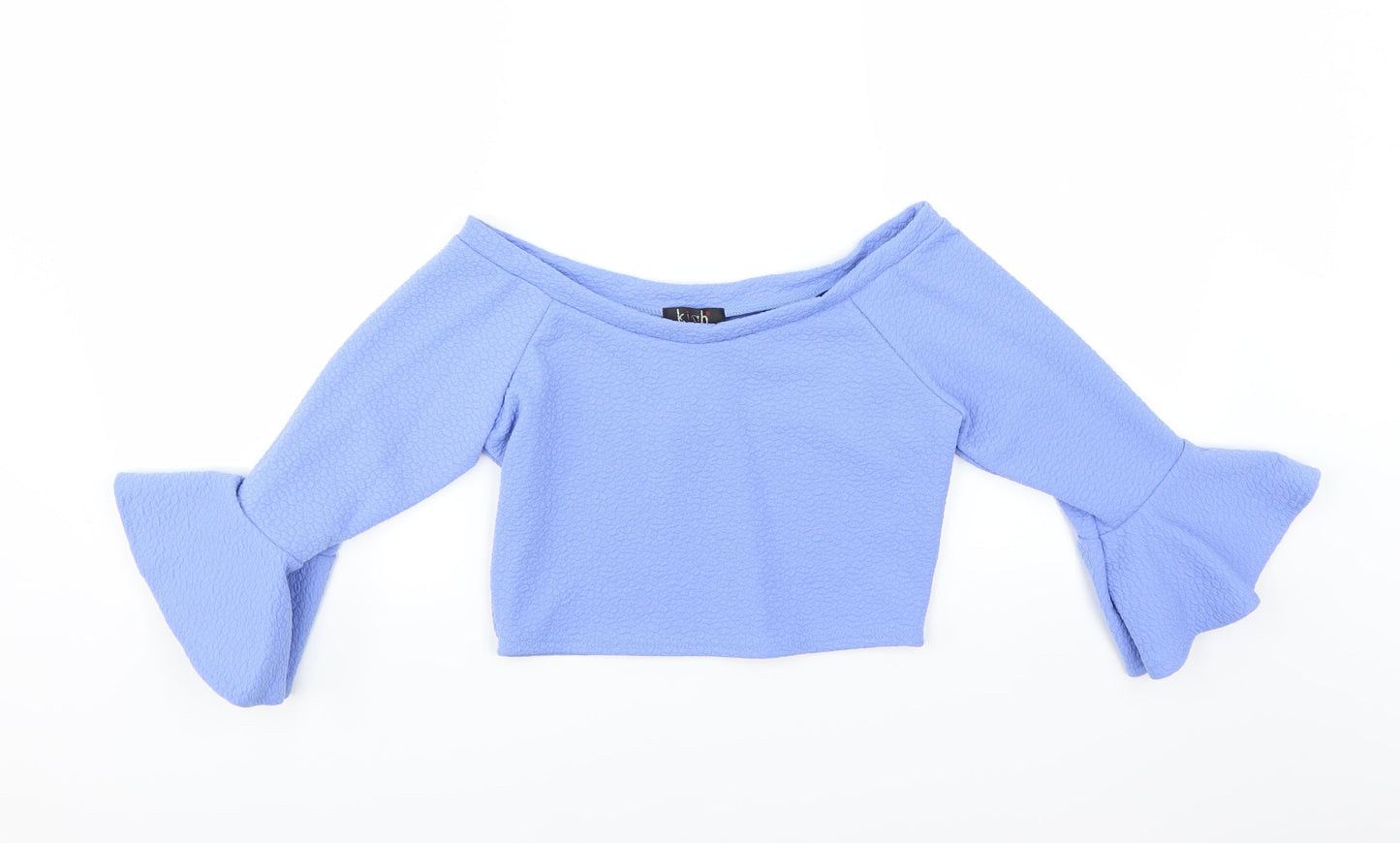 Womens UK Size 12 kiah Blue Basic Blouse