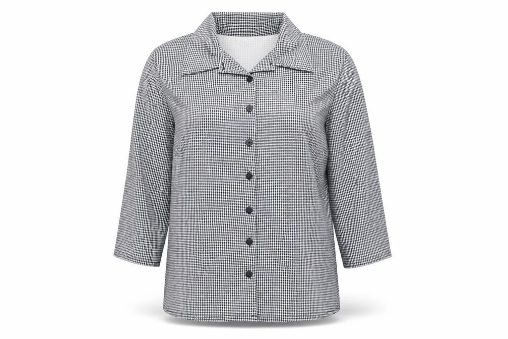Womens UK Size XL H&M Grey Basic Button-Up
