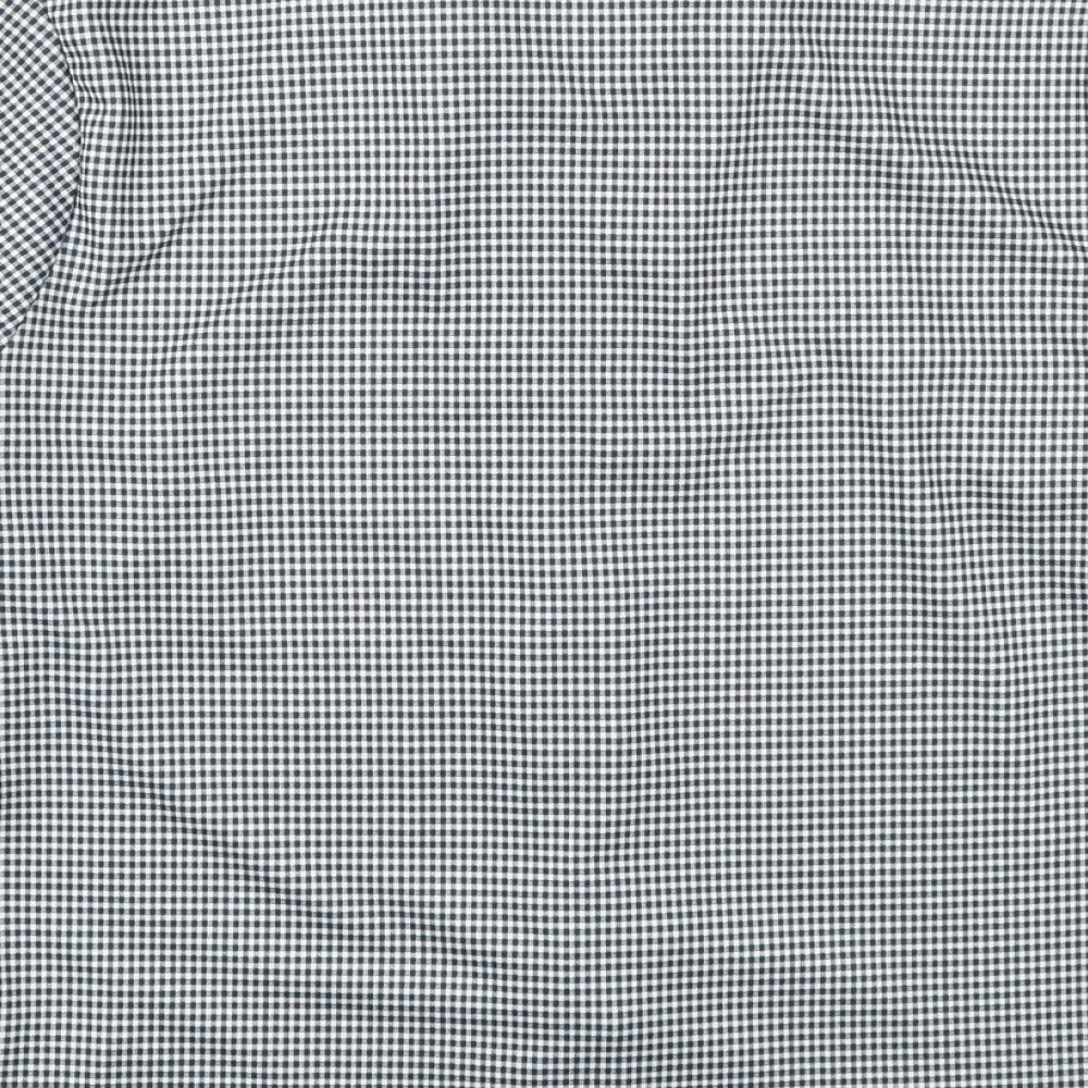 Womens UK Size XL H&M Grey Basic Button-Up
