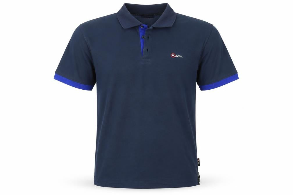 Mens UK Size M RAM Polyester Polo Shirt