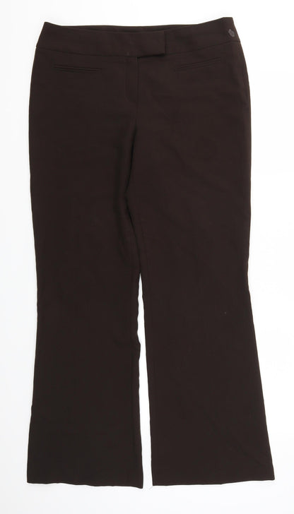 Womens UK Size 14 Atmosphere Regular Fit  Brown Trousers