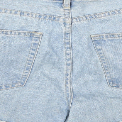 FOREVER 21 Womens Blue  Denim Hot Pants Shorts Size 29 in
