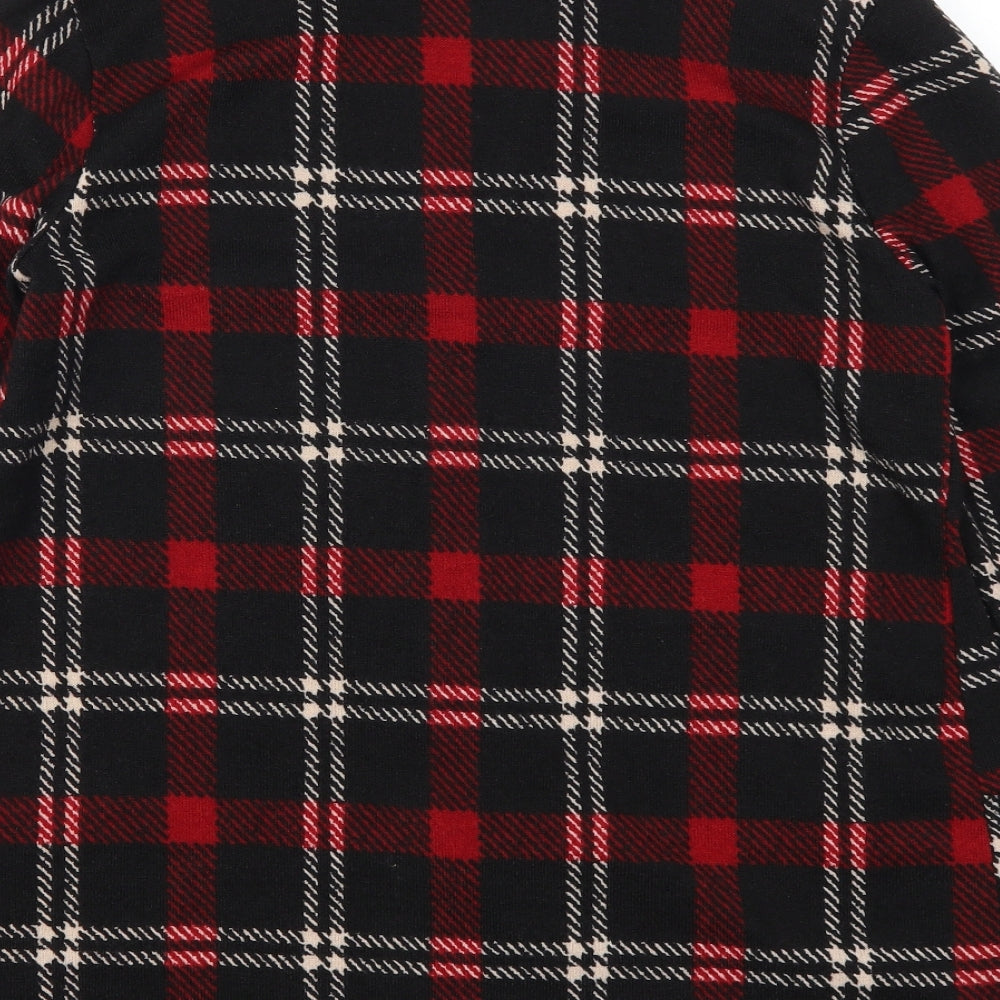 Egy California Womens Red Check  Cardigan Jumper Size M