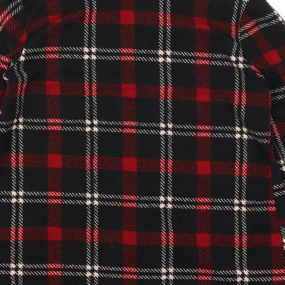 Egy California Womens Red Check  Cardigan Jumper Size M