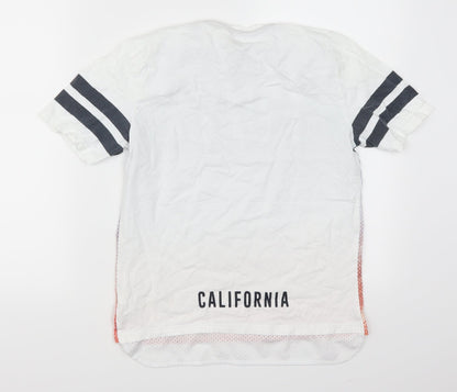 F&F Boys White   Basic T-Shirt Size 10-11 Years  - Venice Beach California