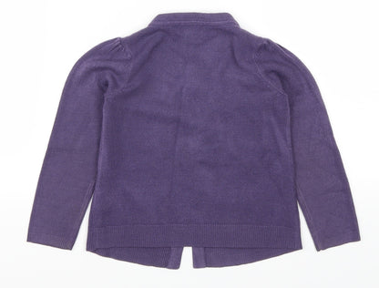 John Lewis Girls Purple   Cape Jumper Size 3 Years