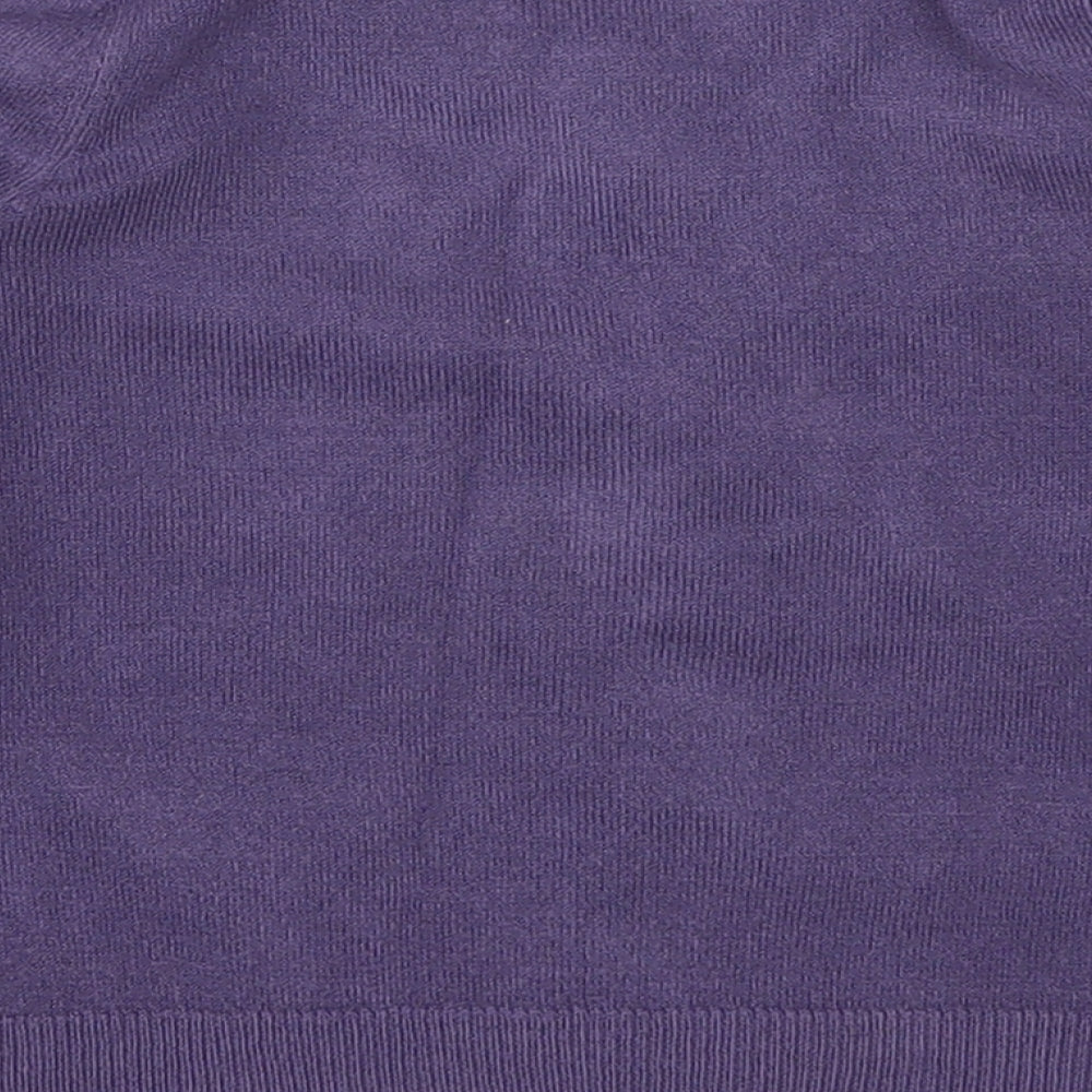 John Lewis Girls Purple   Cape Jumper Size 3 Years