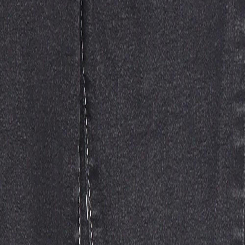 Pretty Little Thing Womens Grey  Denim Straight Jeans Size 6 L26.5 in