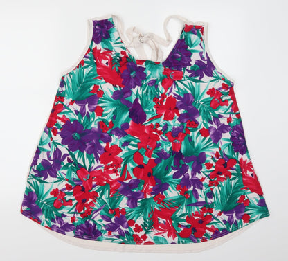 Womens UK Size 16 Isle Multicoloured Basic Tank