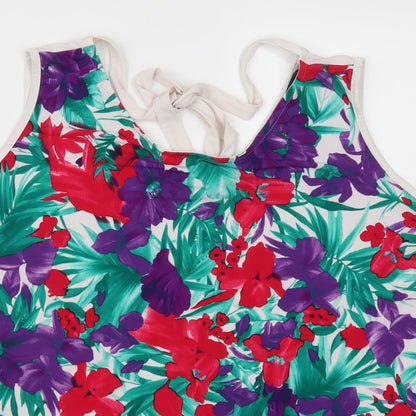 Womens UK Size 16 Isle Multicoloured Basic Tank