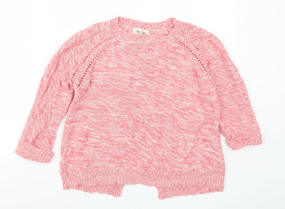 Additional front view of New Look women’s pink jumper, size UK 12