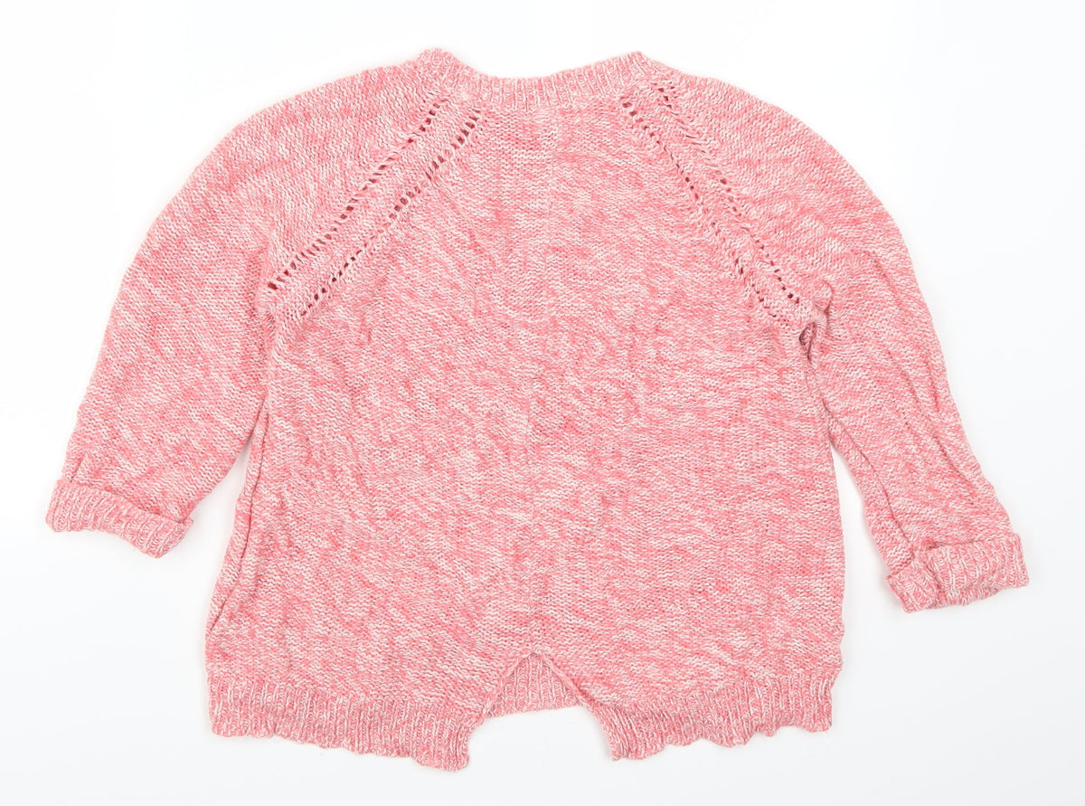Back view of New Look women’s pink jumper, size UK 12